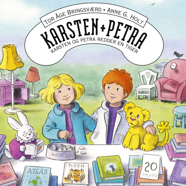 Bokomslag for Karsten og Petra redder en tiger!