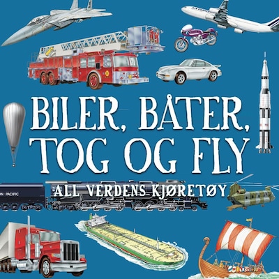 Biler, båter, tog og fly