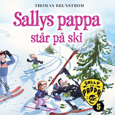 Sallys pappa står på ski