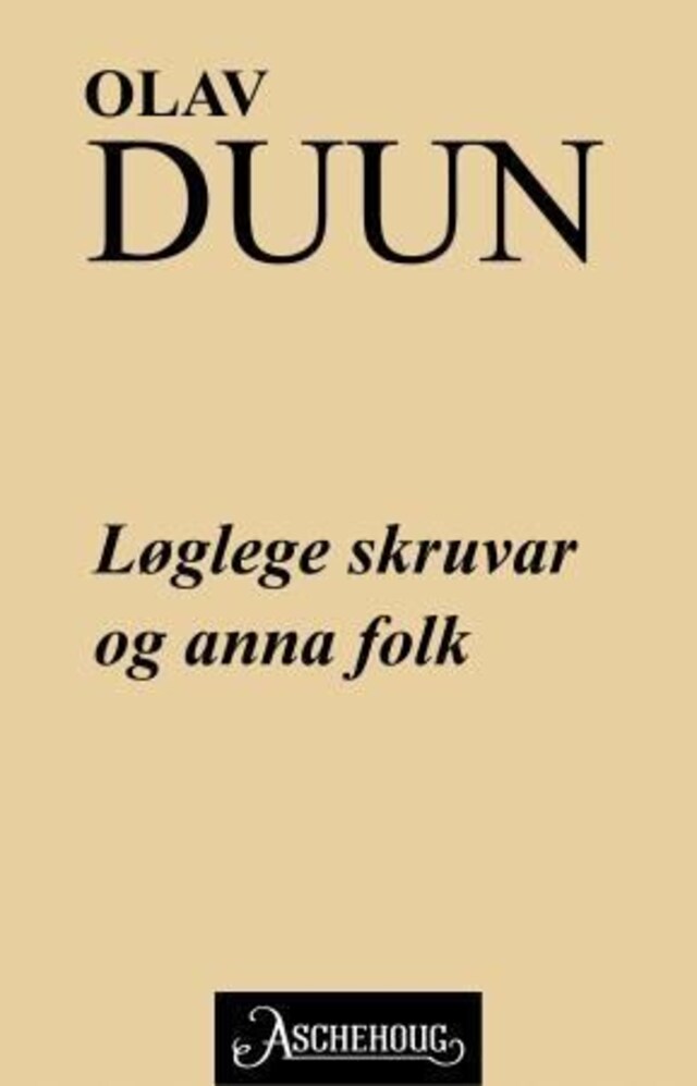 Bokomslag for Løglege skruvar og anna folk