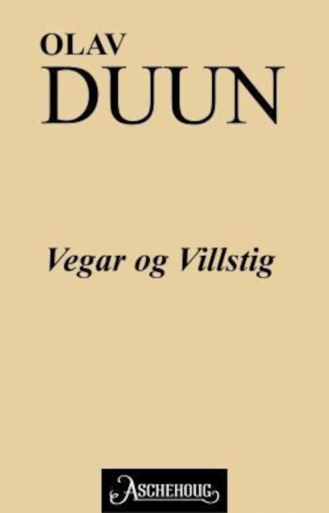 Bokomslag for Vegar og villstig