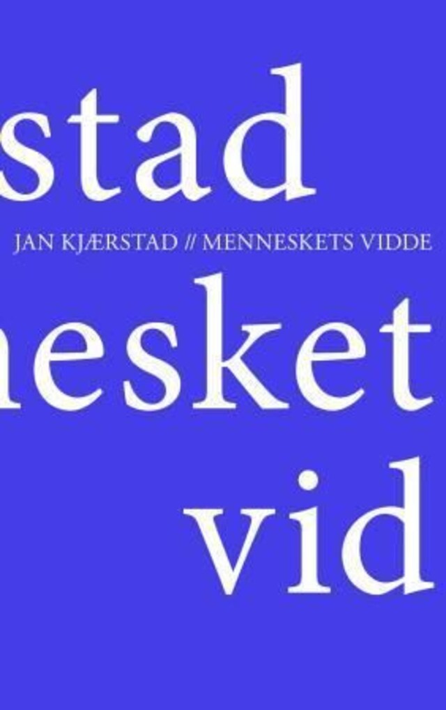 Bokomslag for Menneskets vidde