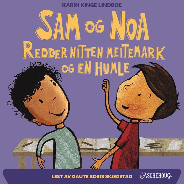 Bokomslag for Sam og Noa redder nitten meitemark og en humle