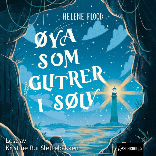 Book cover for Øya som glitrer i sølv