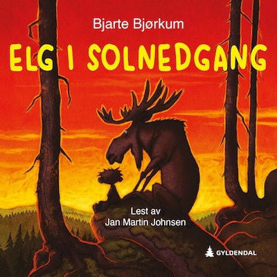 Elg i solnedgang