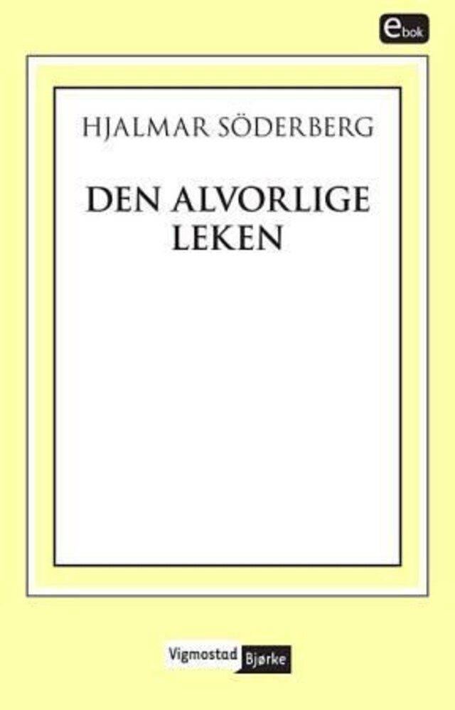 Bokomslag for Den alvorlige leken