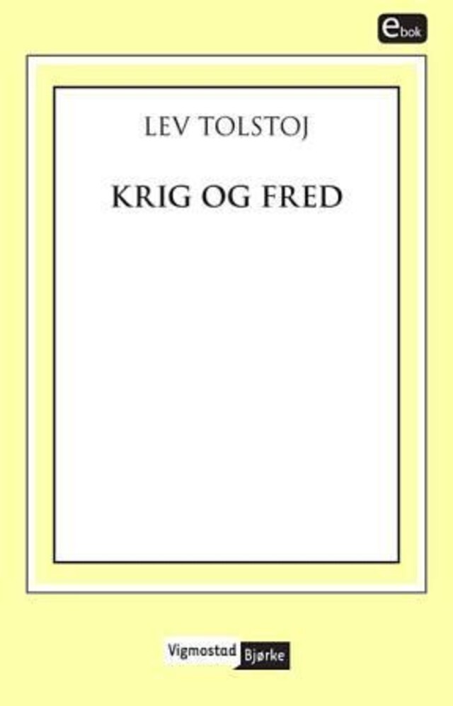 Bokomslag for Krig og fred