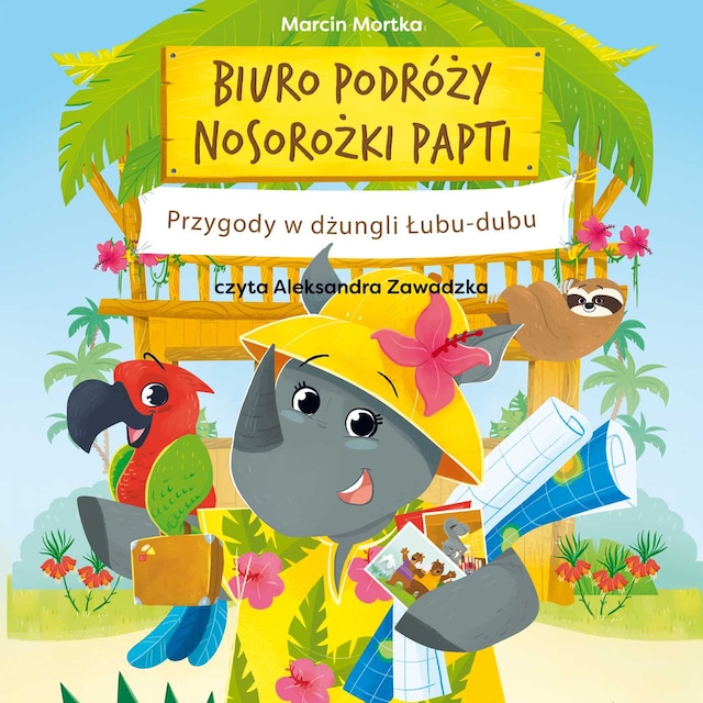 Book cover for Biuro podróży nosorożki Papti. Przygody w dżungli Łubu-dubu