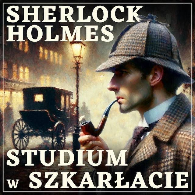Copertina del libro per Sherlock Holmes. Studium w szkarłacie