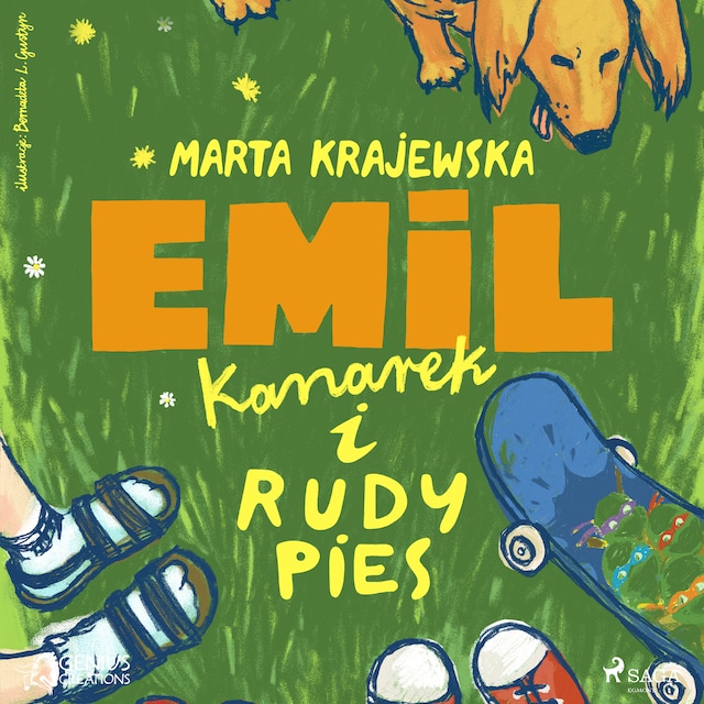 Kirjankansi teokselle Emil, kanarek i rudy pies