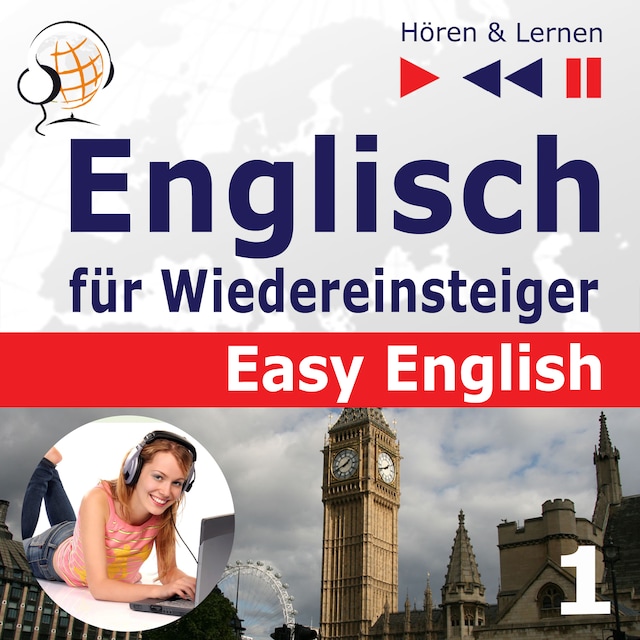 Boekomslag van Englisch für Wiedereinsteiger – Easy English: Teil 1. Menschen (5 Konversationsthemen auf dem Niveau von A2 bis B2 – Hören & Lernen)