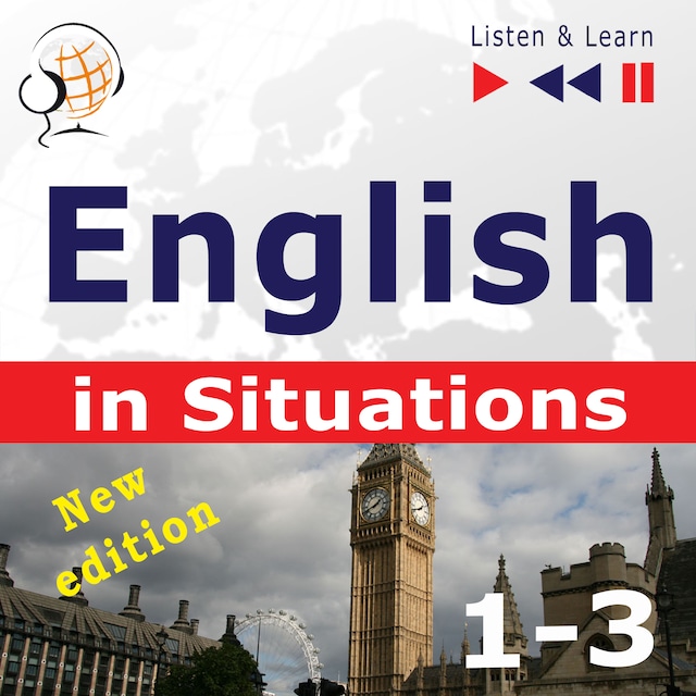 Book cover for English in Situations. 1-3 – New Edition: A Month in Brighton + Holiday Travels + Business English: (47 Topics – Proficiency level: B1-B2 – Listen & Learn)