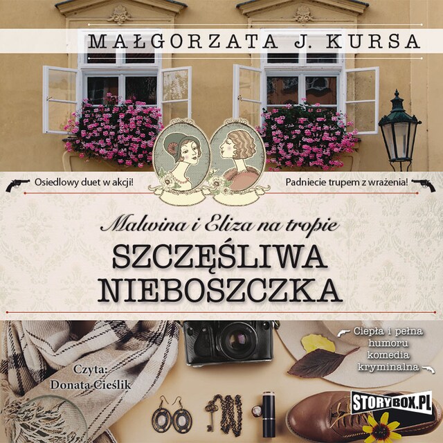 Book cover for Malwina i Eliza na tropie. Tom 1. Szczęśliwa nieboszczka