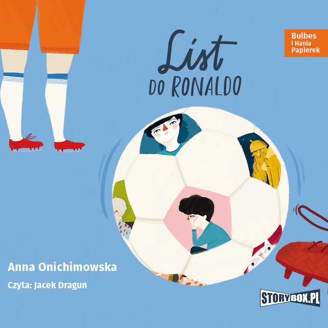 Book cover for Bulbes i Hania Papierek. Tom 4. List do Ronaldo.