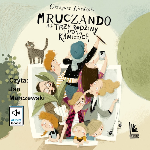 Book cover for Mruczando na trzy rodziny i jedną kamienicę