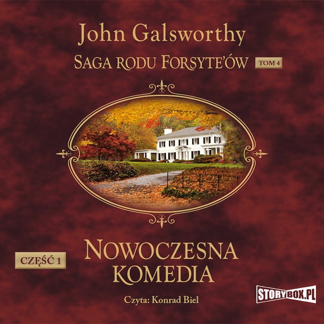 Portada de libro para Saga rodu Forsyte’ów. Tom 4. Nowoczesna komedia. Część 1. Biała małpa