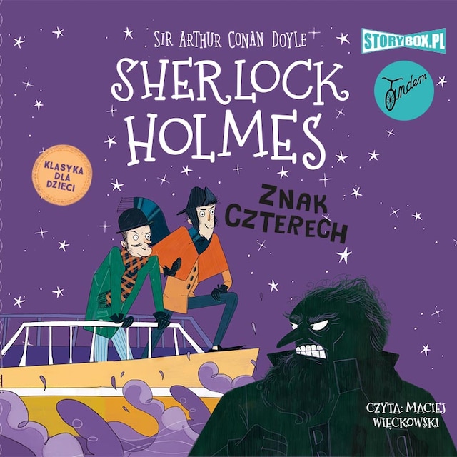 Couverture de livre pour Klasyka dla dzieci. Sherlock Holmes. Tom 2. Znak czterech