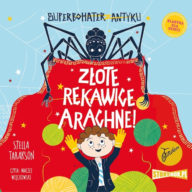 Book cover for Superbohater z antyku. Tom 3. Złote rękawice Arachne!