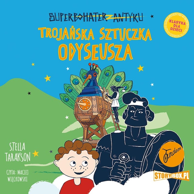 Book cover for Superbohater z antyku. Tom 8. Trojańska sztuczka Odyseusza