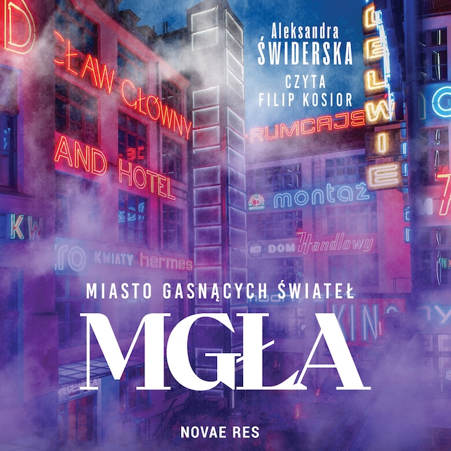 Miasto gasnących świateł. Mgła Book cover for Miasto gasnących świateł. Mgła