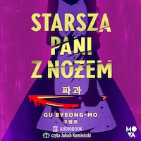 Starsza pani z nożem