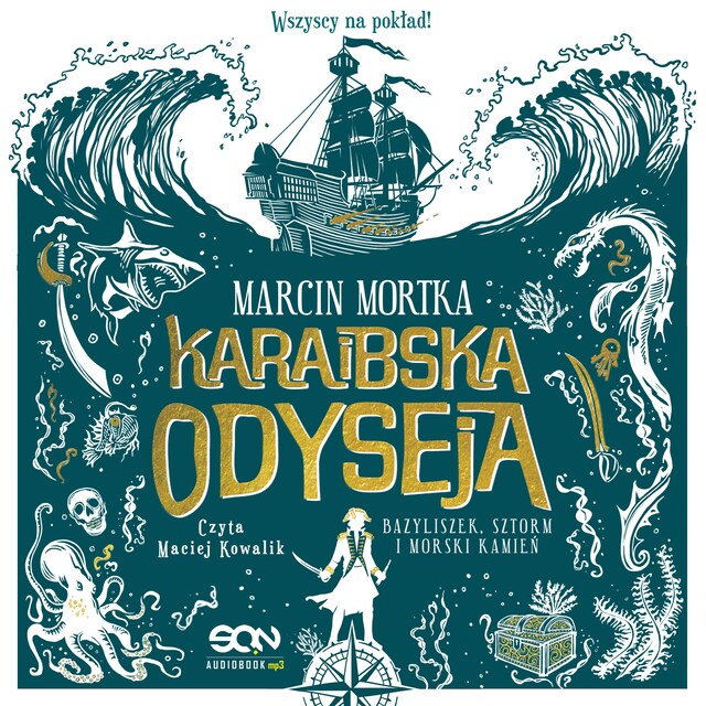 Copertina del libro per Karaibska odyseja. Bazyliszek, sztorm i morski kamień