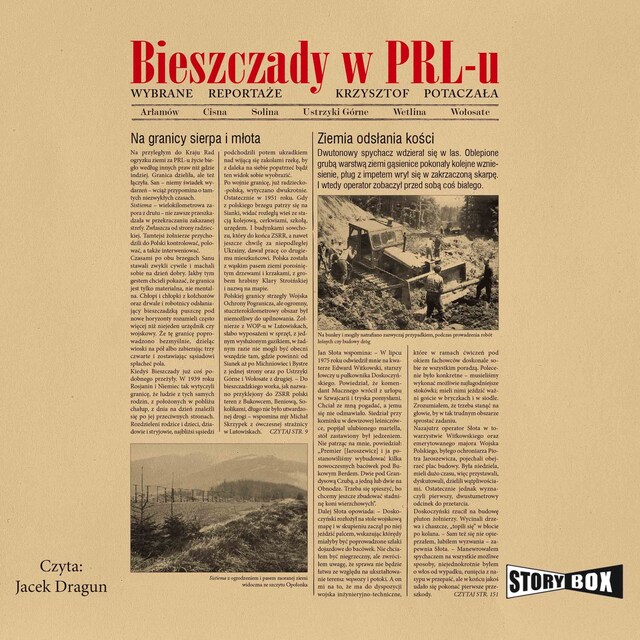 Couverture de livre pour Bieszczady w PRL-u. Wybrane reportaże