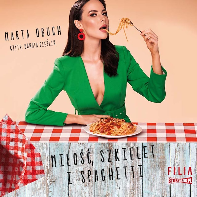 Couverture de livre pour Miłość, szkielet i spaghetti