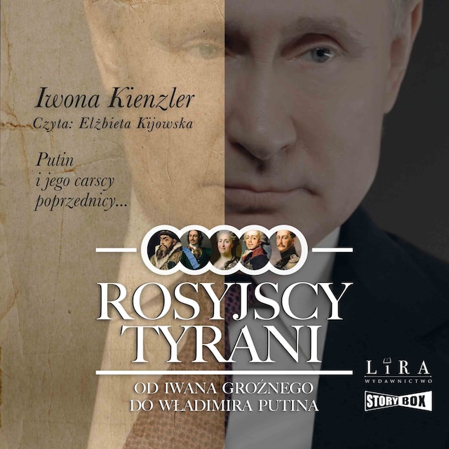Book cover for Rosyjscy tyrani. Od Iwana Groźnego do Władimira Putina