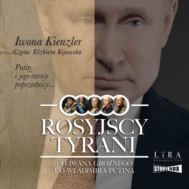 Portada de libro para Rosyjscy tyrani. Od Iwana Groźnego do Władimira Putina