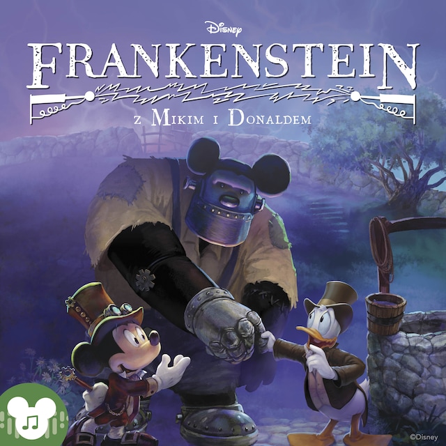 Okładka książki dla Disney. Frankenstein z Mikim i Donaldem