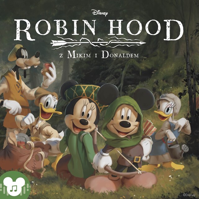 Okładka książki dla Disney. Robin Hood z Mikim i Donaldem