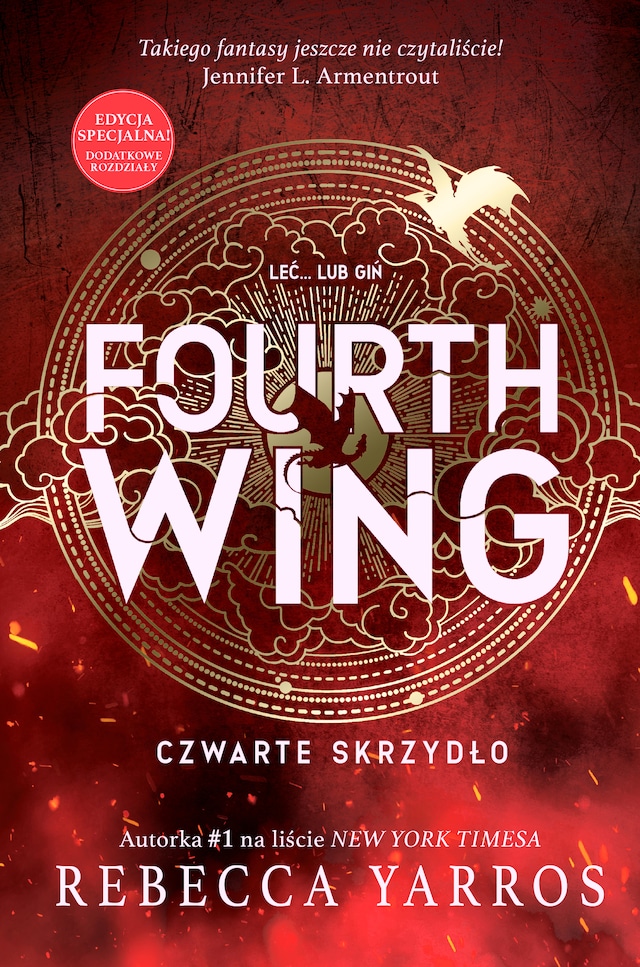 Book cover for Fourth Wing. Czwarte Skrzydło - rozdziały dodatkowe
