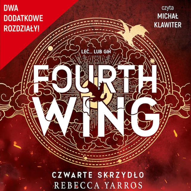 Boekomslag van Fourth Wing. Czwarte Skrzydło - rozdziały dodatkowe