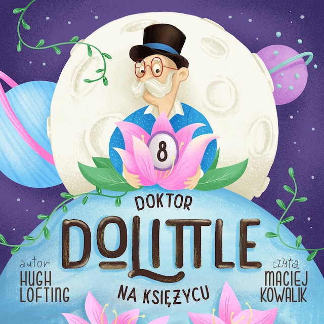 Couverture de livre pour Doktor Dolittle na księżycu