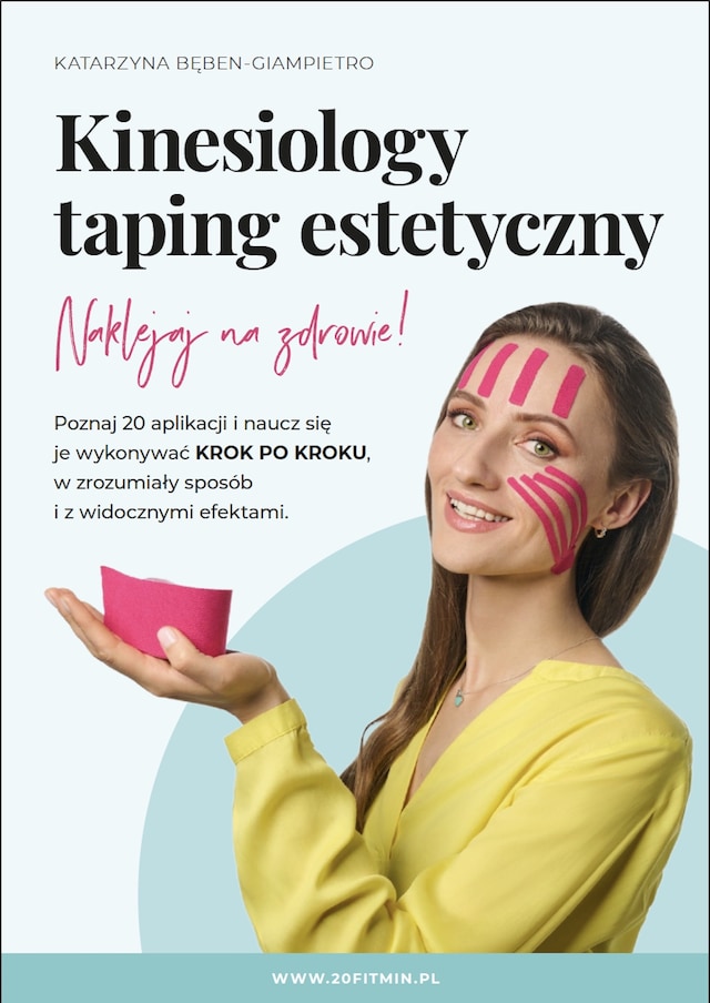 Okładka książki dla VideoBook - Kinesiology taping estetyczny. Naklejaj na zdrowie!