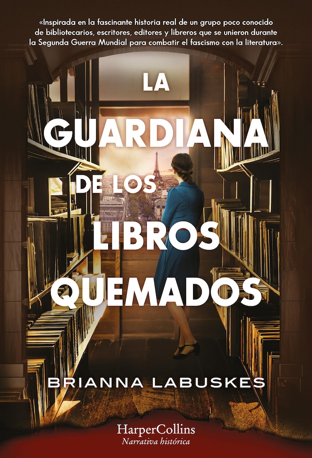 Book cover for La guardiana de los libros quemados