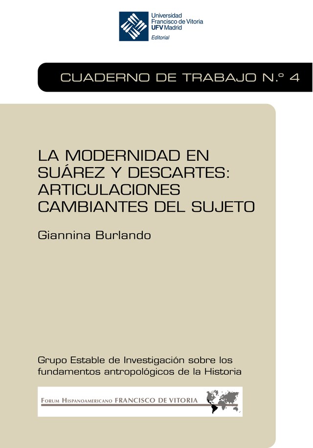 Book cover for La modernidad en Suárez y Descartes: articulaciones cambiantes del sujeto