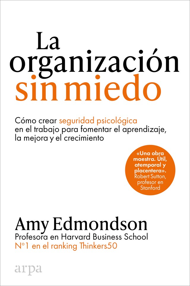 Portada de libro para La organización sin miedo