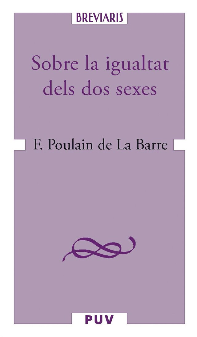 Book cover for Sobre la igualtat dels dos sexes