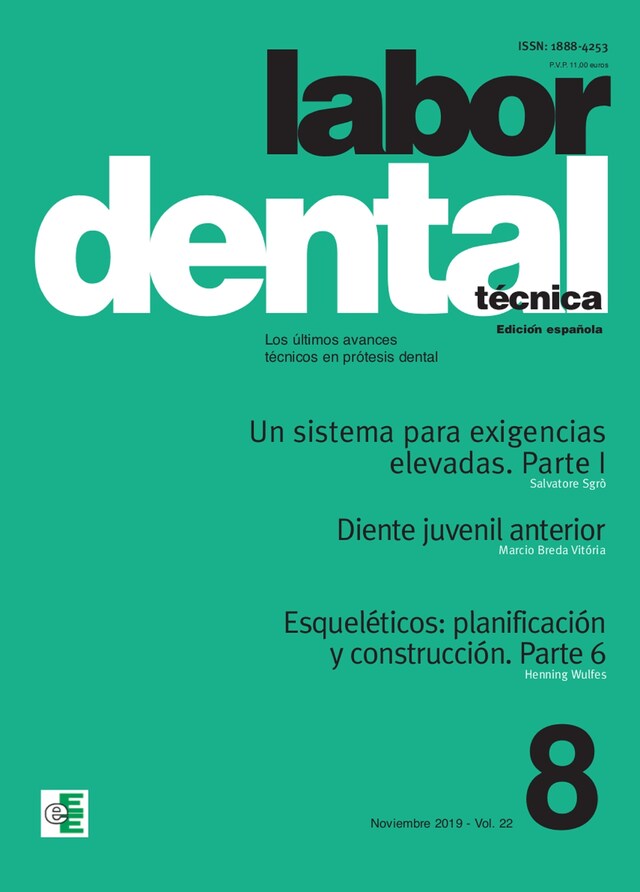 Boekomslag van Labor Dental Técnica Vol.22 Noviembre 2019 nº8