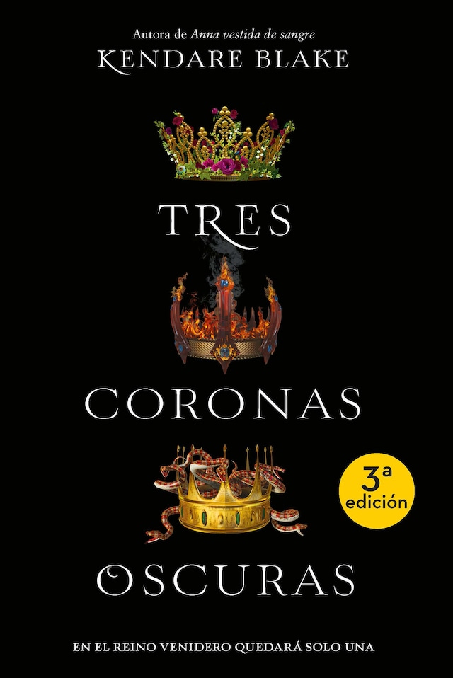 Book cover for Tres coronas oscuras