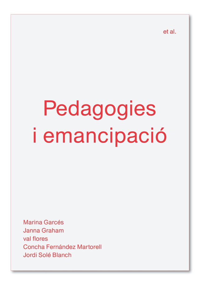 Book cover for Pedagogies i emancipació