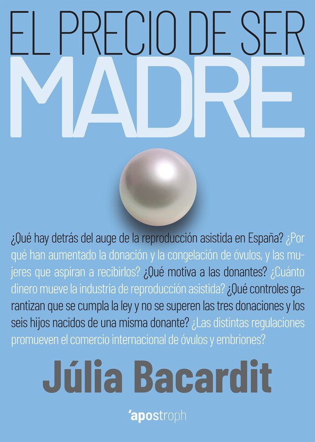 Copertina del libro per El precio de ser madre