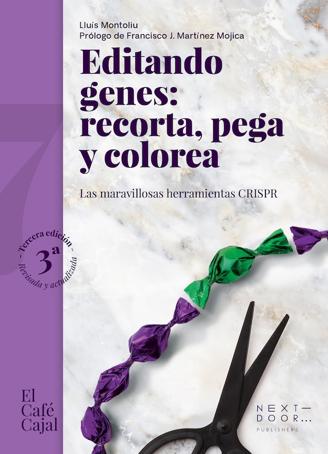 Boekomslag van Editando genes: recorta, pega y colorea
