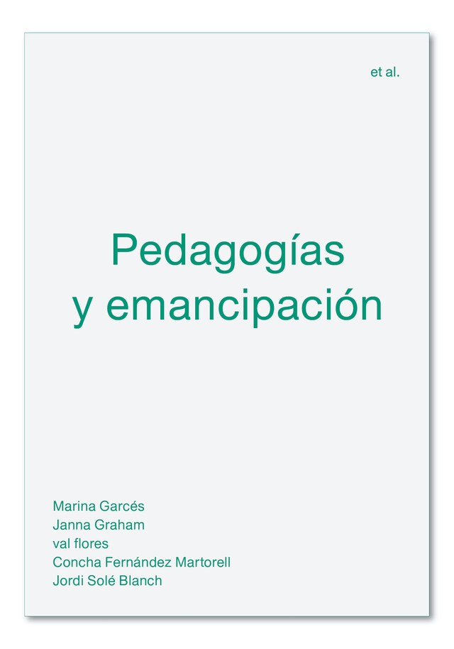 Buchcover für Pedagogías y emancipación