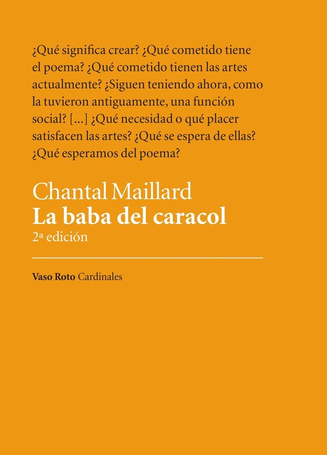 Book cover for La baba del caracol