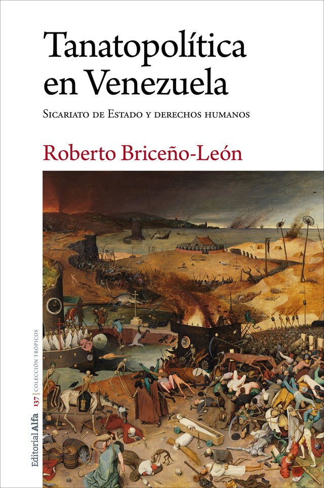 Kirjankansi teokselle Tanatopolítica en Venezuela