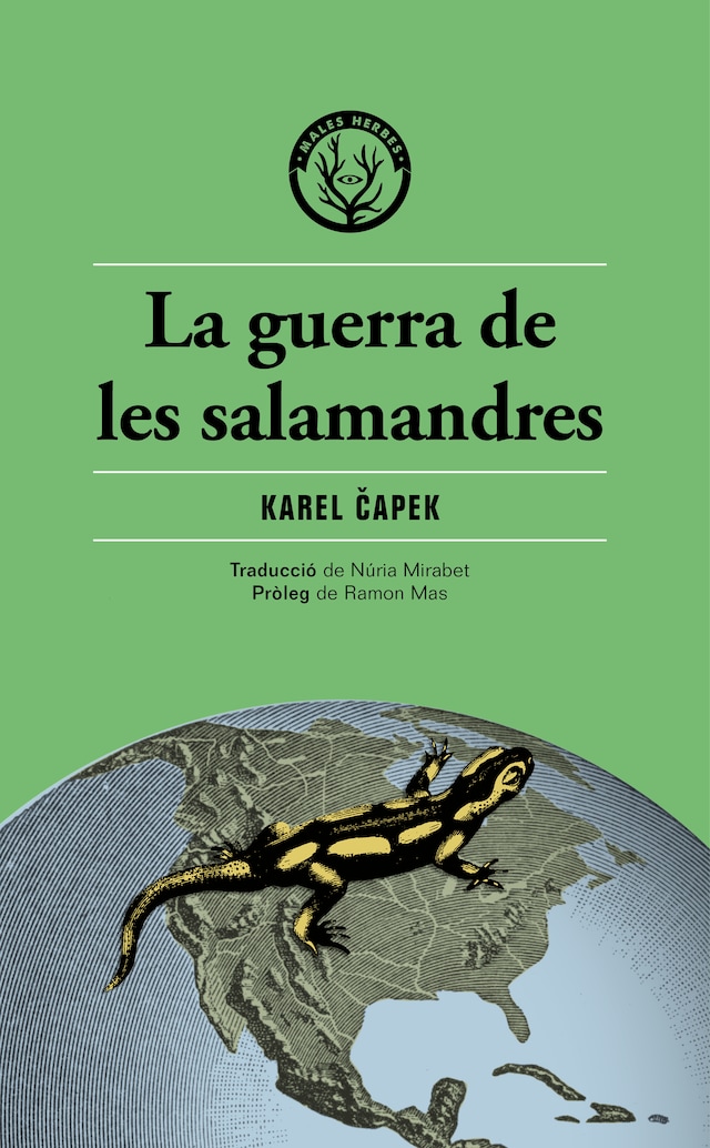 Book cover for La guerra de les salamandres