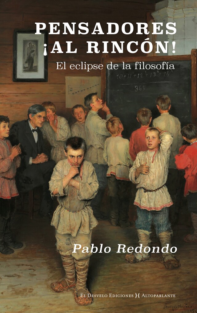 Book cover for Pensadores, ¡al rincón!